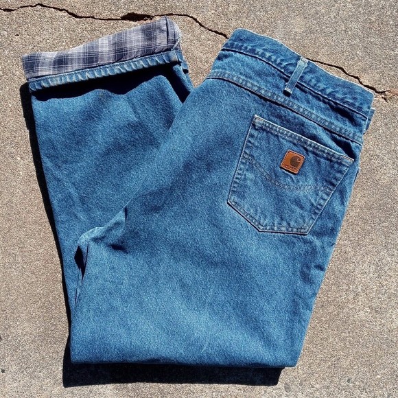 Carhartt Jeans Carhartt Flannel Lined Relaxed Fit Pants Denim Jeans